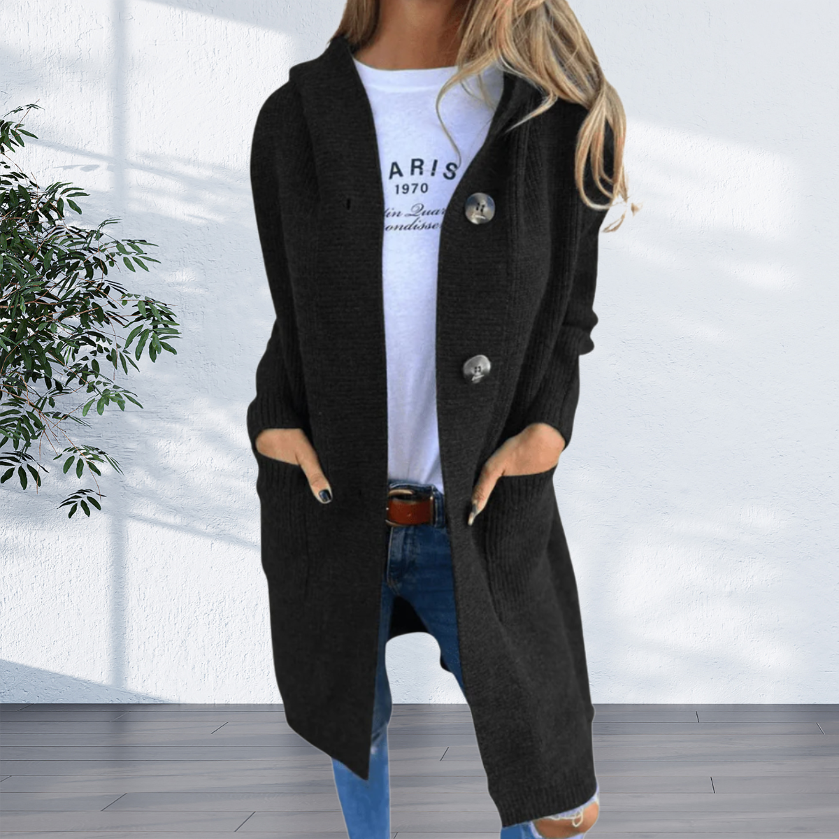 Sabine | Veste longue élégante