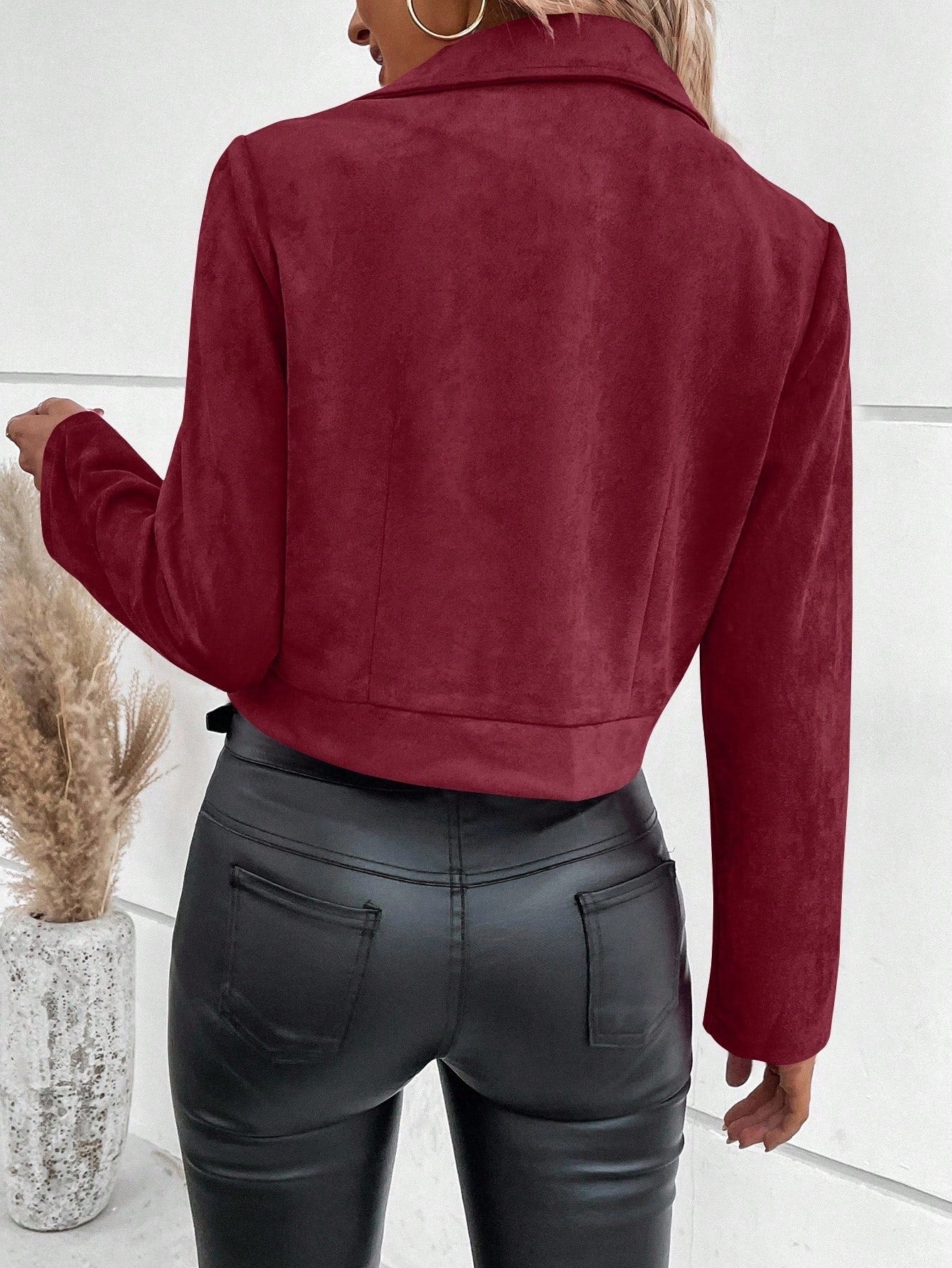 Zara | Élégante, manteau en daim