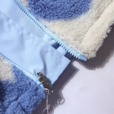 Fleur | Veste Réversible avec Motif de Cœurs