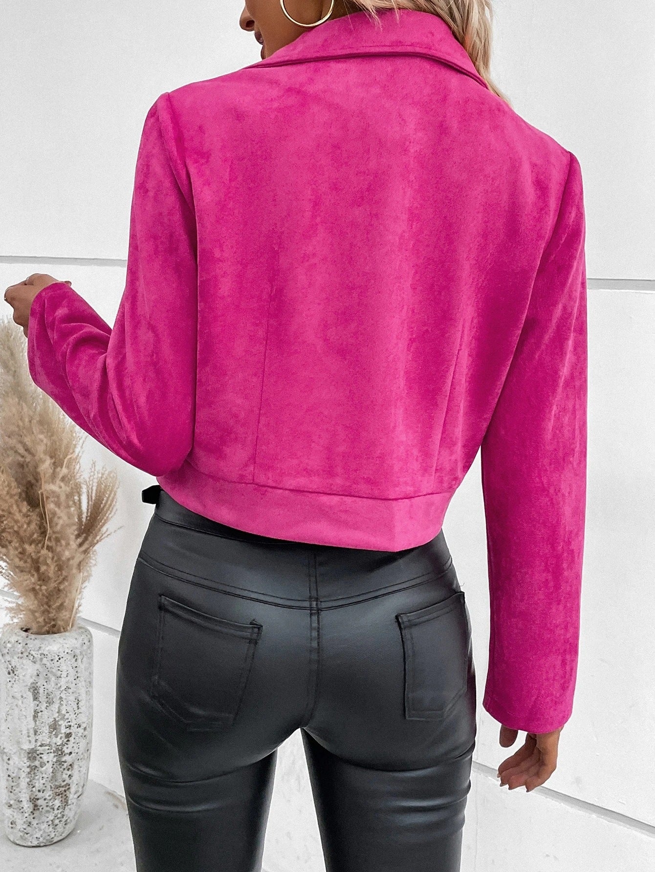 Zara | Élégante, manteau en daim