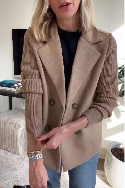 Amelia | Blazer chic avec manches en tricot